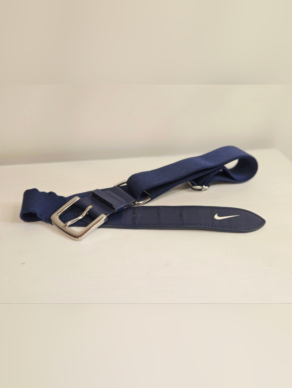 Nike Adult Baseball Softball Belt 3.0 - Navy Blue Adjustable Elastic